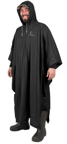 Плащ-дождевик Следопыт плотный PVC 129х137см черный