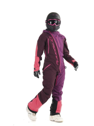 Комбинезон сноубордический Dragonfly Premium Woman Purple&Brown в Новороссийске