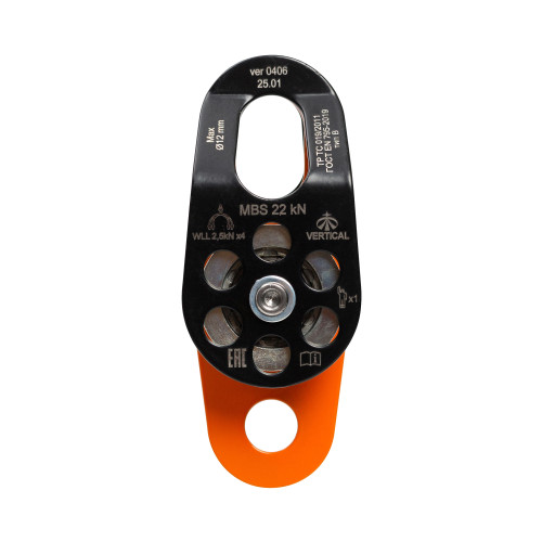  Блок-ролик Вертикаль двойной сталь с подшипником в Новороссийске  