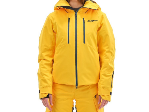 Куртка горнолыжная Dragonfly утепленная Gravity Premium Woman Yellow-Dark в Новороссийске