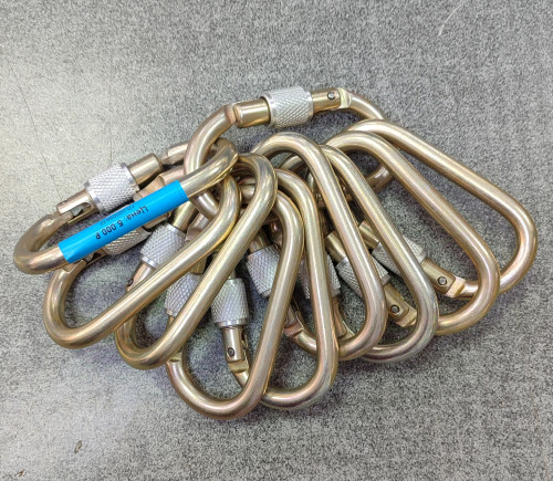  Карабины Ринг сталь овал (keylock) 3000 (10шт) в Новороссийске  