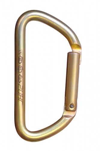  Карабин Ринг сталь трапеция с прямой защелкой (keylock) 22 кН в Новороссийске  