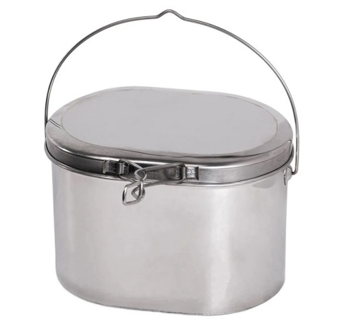 Котел Роза Ветров 7,5л.низкий нерж.крышка с ручками