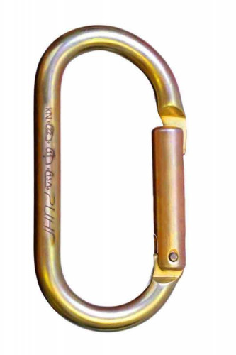  Карабин Ринг сталь овал с прямой защелкой (keylock) 22 кН в Новороссийске  