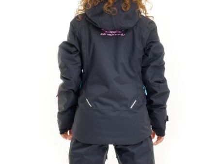 Куртка горнолыжная Dragonfly утепленная Gravity Premium Woman Black-Pink в Новороссийске