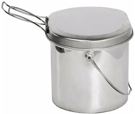 Котел Роза Ветров 2,2л.низкий нерж.крышка с ручками