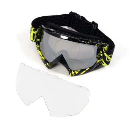 Купить Очки мотоциклетные/снегоходные Следопыт М6,линзы chrome silver+ transparent в Новороссийске