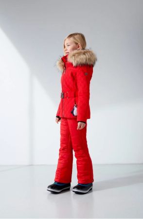 Куртка горнолыжная Poivre Blanc с иск.мехом W21-1003-JRGL/A красный в Новороссийске