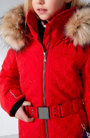 Куртка горнолыжная Poivre Blanc с иск.мехом W21-1003-JRGL/A красный в Новороссийске