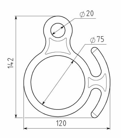  Спусковое устройство Вертикаль 8 рогатая сталь в Новороссийске  