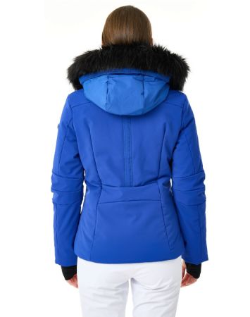 Куртка горнолыжная Poivre Blanc с иск.мехом W24-0802-WO/A синий в Новороссийске