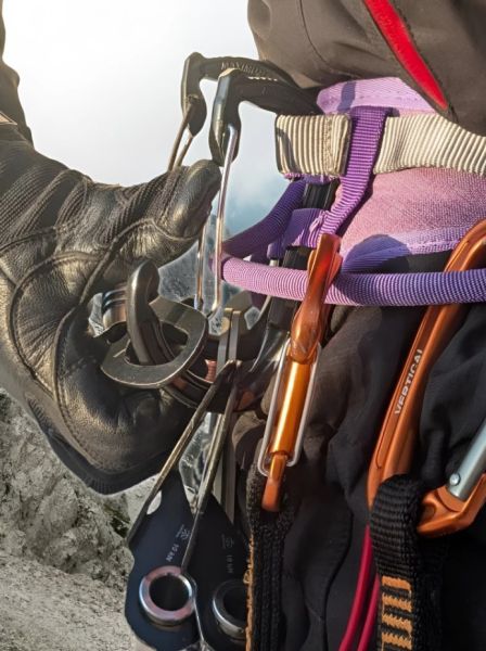  Карабин Вертикаль развесочный Краб розовый в Новороссийске  