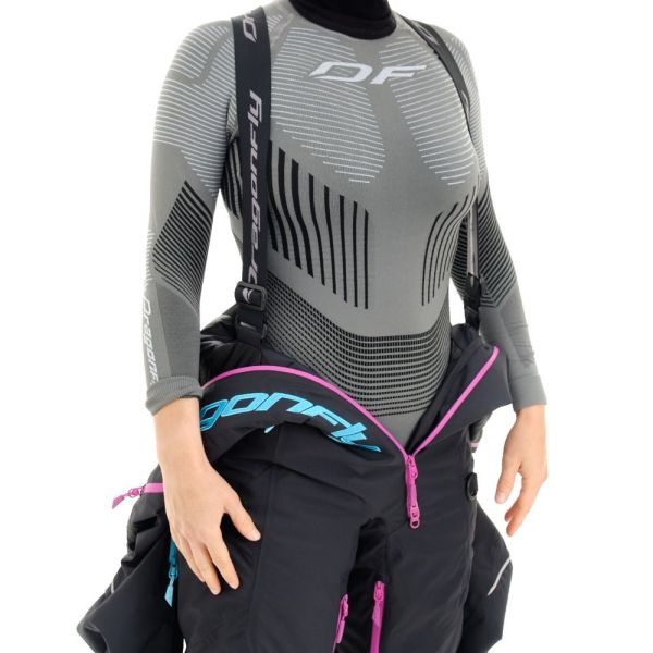 Комбинезон сноубордический Dragonfly Premium Woman Black-Pink 2023 в Новороссийске
