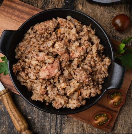 Консервы мясорастительные стерилизованные "Каша гречневая со свининой"