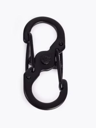 Карабин Следопыт 3,5см.двойной,сталь черный