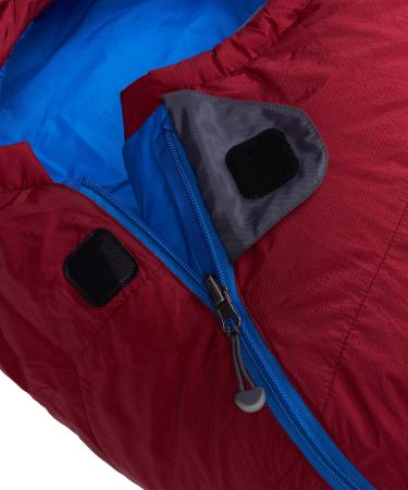 Спальный мешок Red Fox Radid Long -30 пуховый красный/синий