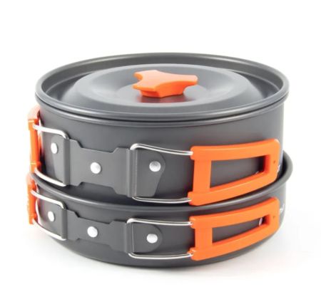 Набор посуды Следопыт-Optimum,на 3 персоны,анодир.алюм.,в чехле