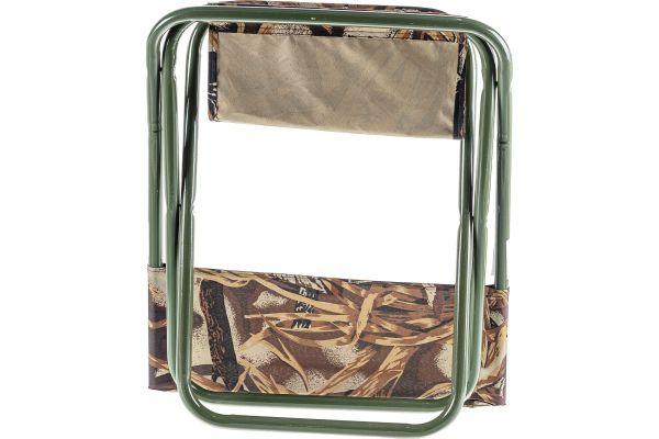 Стул туристич.Следопыт складной со спин.сред.350х470х810мм,труба сталь 20х1мм.камыш