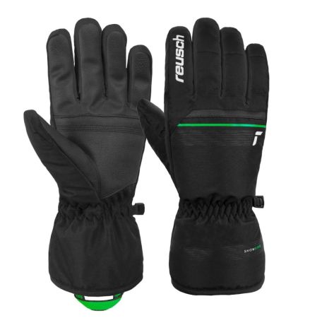 Перчатки Reusch Snow King Black/Neon Green в Новороссийске