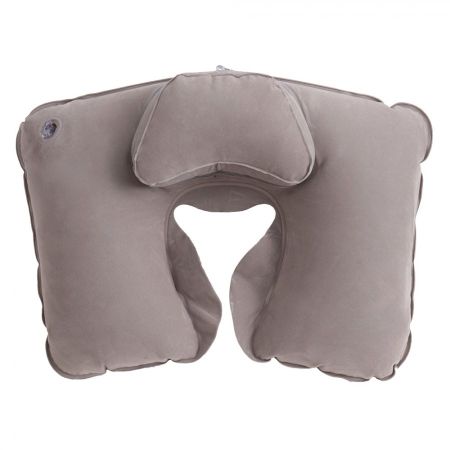 Подушка Tramp Lite надувная под шею Комфорт TLA-008,серый