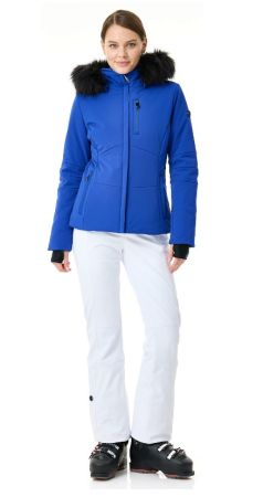 Куртка горнолыжная Poivre Blanc с иск.мехом W24-0802-WO/A синий в Новороссийске