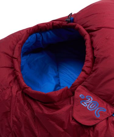 Спальный мешок Red Fox Radid Long -20 пуховый красный/синий