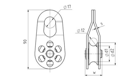  Блок-ролик Вертикаль стальной в Новороссийске  