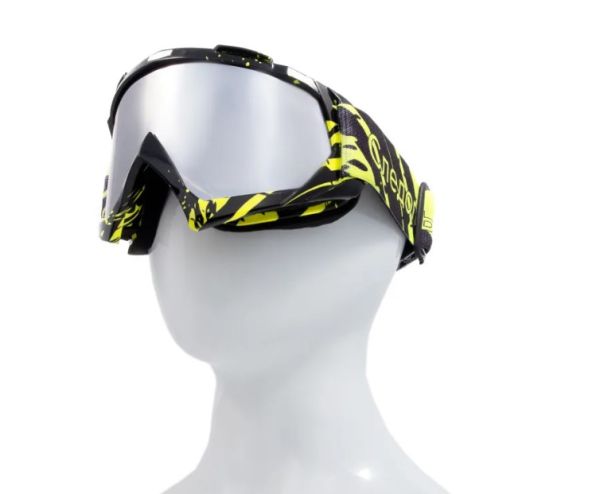 Купить очки мотоциклетные/снегоходные следопыт м6,линзы chrome silver+ transparent в Новороссийске